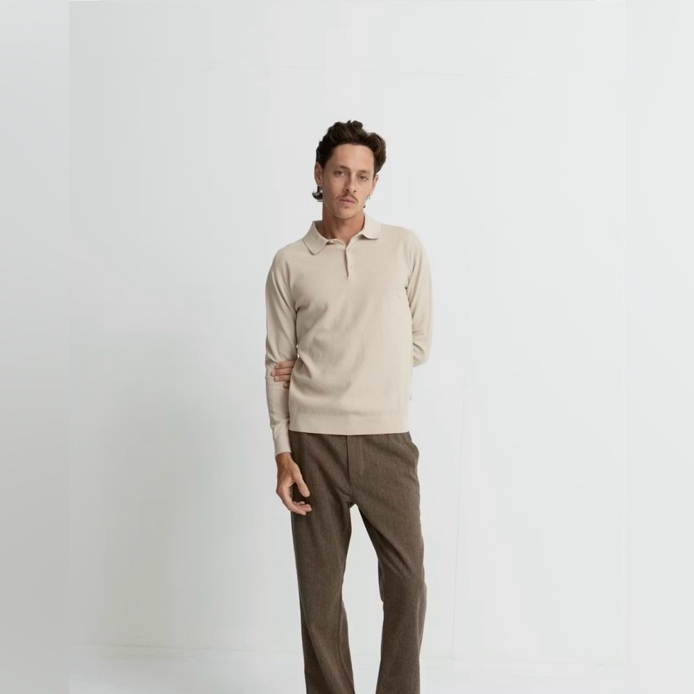 Rhythm Beige Polo Shirt